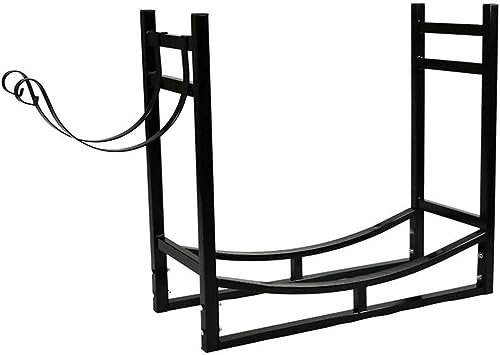 Outdoor Heavy Duty Log Store Firewood Rack with Kindling Holder Wood Rack for Firewood Storage