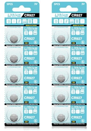 Lot de 10 piles bouton CR927 au lithium 3 V pour montre, jouet, balance électronique et thermomètres, anti-fuite, calculatrice, pile bouton