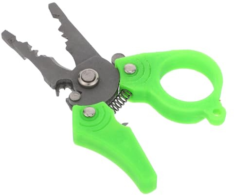 LOORGVEL Kleiner Abisolierzange Tragbare mit Ergonomischem Griff aus Edelstahl und Kunststoff Kompakt und Vielseitig Geeignet für Elektroarbeiten und Netzwerkkabel