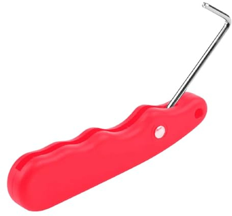 Hellery Ice Skate Lace Tightener Werkzeug Schuhband Ziehhilfe Schnürsenkel Zubehör Ergonomischer Griff für Hockeyspieler Kunstlauf Outdoor Sport Reise Fitness