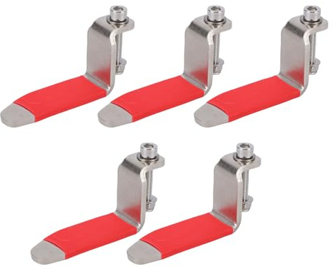 SENECESLI Ganchos para Pistola de Clavos de Aire de Acero Inoxidable, Organizador de Herramientas Neumáticas Resistentes para Clavadora de Aire Colgante para Sitios de Construcción, 5 Piezas
