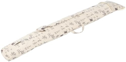 SOLUSTRE Tragbare Guzheng Tasche aus Baumwoll Leinen mit Verstärktem Schutz und Bequemem Griffriemen für Outdoor und Auftritte Verarbeitet