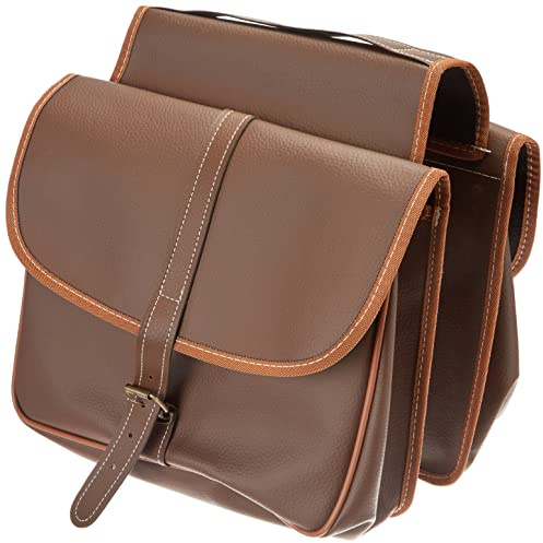 Boninbike CVB352 Eco Borsa Bisaccia Similpelle, colore Marrone Scuro (Testa di moro)
