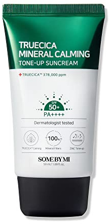 SOME BY MI Truecica Mineral beruhigende Sonnencreme / SPF50+, PA++ / 1,69 Oz, 50 ml/Aufhellende und beruhigende Wirkung/Sanfte Sonnencreme und UV-Schutz