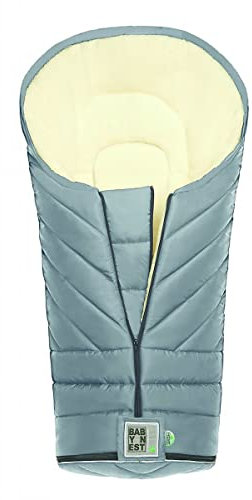 Odenwälder Fußsack Babyfußsack Baby Fußsack Winterfußsack Kuschelsack Kinderwagen Oskar (Steel)