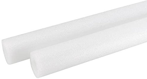 sourcing map Paket von 2 Schaum Schwamm 1000mm/3.28ft20x40mm(0.8x1.6) für Rohrisolierung