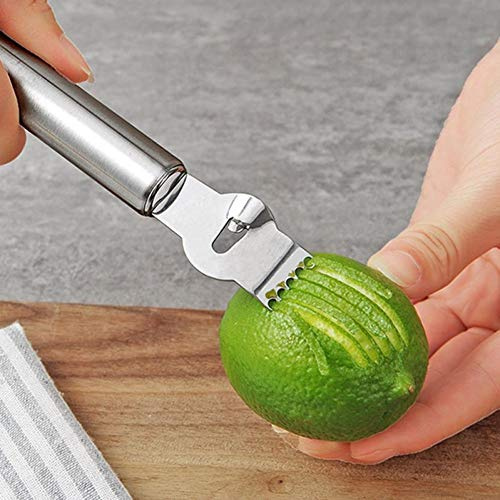 Ericetion Kitchen Gadgets Stainless Steel Lemon Peeler Zester Grater Lime Orange Citrus Fruit Grater Peeling Tools Bar Accessories