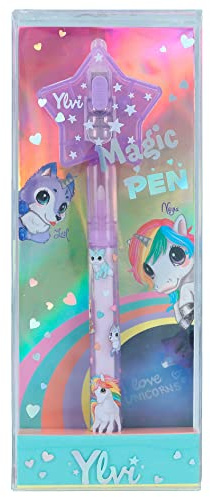 Depesche Ylvi 12098 Stylo à encre invisible visible à la lumière UV avec pile incluse