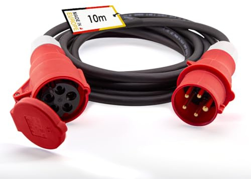 KlingerBorn CEE-Verlängerungsleitung H07RN-F 5G2,5 – 16A – 10m | Starkstrom & Kraftstrom – IP44 – ideal für Baustellen, Industrie & Heimwerken