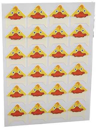 THAYLA 240 Stück/10 Blatt Bären-Ente-Ecken-Aufkleber, Fotoecken, transparent, selbstklebend, für Fotoalbum, Selbstklebende Ecken für Sammelalben