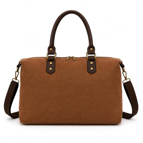 ALEXANDER MILANO Bolso de Lona para Mujer Grande con Asa y Bandolera Ajustable, Bolso de Viaje y Uso Diario, Organizador con Gran Capacidad, 40 x 28 x 14 cm
