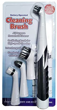 alloneslife Electric Scrubber Cleaning Brush Electrical Brush Cleaner Scrubber Cordless Cleaning Gadget With 4Pcs Brush Heads