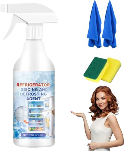 Freezer Defrosting Spray, Defrosting Spray for Fridge Freezer, Freezer Spray Defrost, Fridge Freezer Defrost Spray, Effortlessly Eliminate Ice Build-Up, Save Time & Energy (1PC)