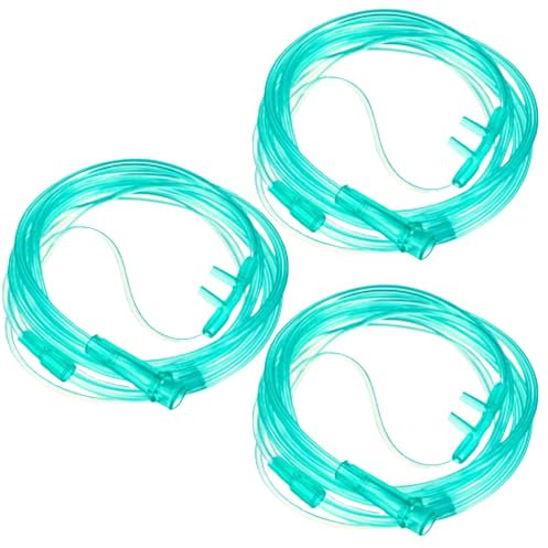 STAYPROTECH Nasal Cannula for Oxygen Tubing 3PCS 2.6 m Long Each, Medical Grade PVC, Kink Resistant Soft & Smooth Surface, Comfort & Convenient for Long-Lasting wear, Home and Travel use.