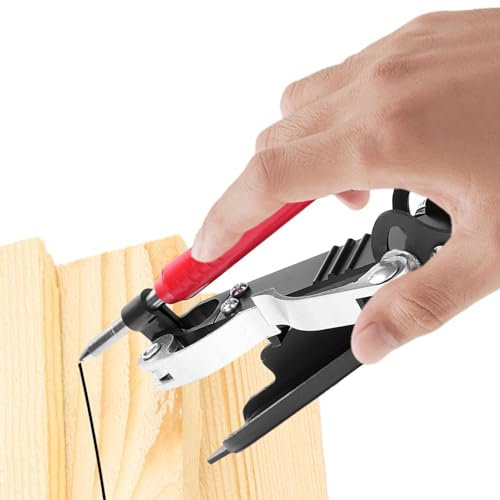 Multifunctional Scribing Tool with Deep Hole Pen, Multifunctional Scriber Maker, Adjustable Precise Scribing Tool, Woodworking Compass Pencil Marking Tools Precise