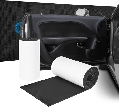 2 Stück Garagen Wandschutz, 200 x 20 x 0,4 cm Selbstklebender Türkantenschutz Auto aus Schaumstoff, Wasserabweisend Autotür Schutz für Garagenwand Carport, Schwarz