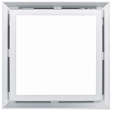 KLYDBMYT Extractor de Aire con iluminación LED integrada en el Techo, 2 en 1, silencioso y con luz, 30 x 30 cm, para baño, Cocina, etc.