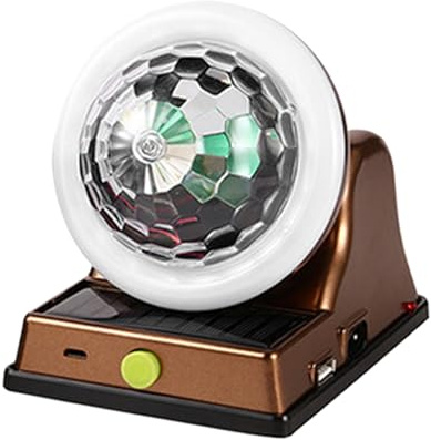 RGB Garden Light - Solar Disco, Lámpara de color | Bola de brillo de fiesta al aire libre, esfera de humor recargable más luz ambiental liderada para patio trasero patio boda de bodas eventos festivos
