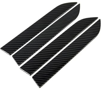 HGYFS5 Adesivo Antigraffio Fascia Decorativa Per Maniglia Porta Stile Carbonio Compatibile Model X Protezione Anti-Graffio Per Cavità Porta(4 doors)