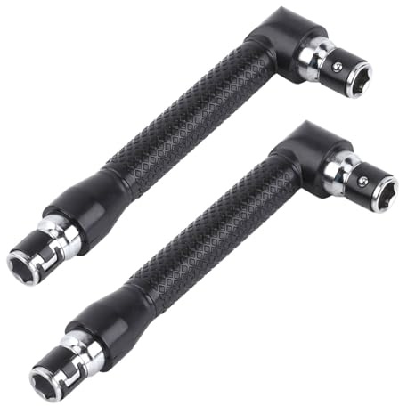 Beufee L Shape Hex Socket Wrench, L Shape 1 4 Inch Hex Socket Wrench for Screwdriver Bits Hand Tool