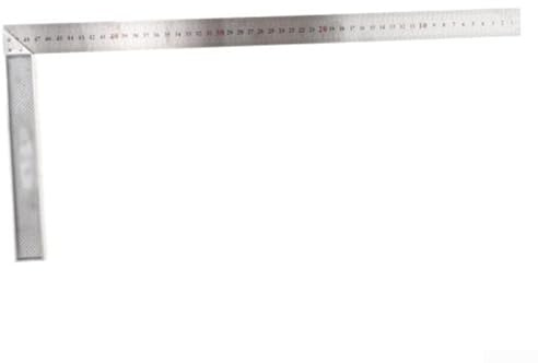 Aluminium-Legierung, Tischler, L-Form, Winkel, quadratisches Lineal für präzises Layout und Messung bei Bauprojekten (500 mm)