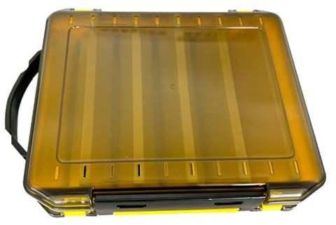 BUBEFSKD Köder Haken Aufbewahrungskoffer Tackle Organisatoren wasserdichte Durchsichtige Anschlüsse Angelgerät Box Angelhaken Aufbewahrungsbox Doppelseitiger Koffer
