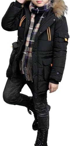 Mjjsk Combinaison de neige pour garçons, doudoune rembourrée chaude pour enfants, manteau d’hiver décontracté pour l’extérieur, parka, vêtements d’extérieur, veste matelassée épaisse pour le confort