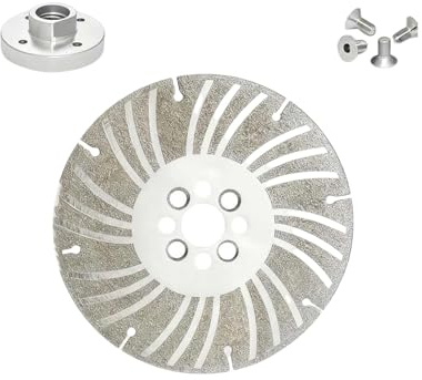 Angle Grinding Wheel - Electroplated Diamond - 4 1/2 /5/6 PLUS+, High Strength Diamond Cutting Wheel Blade for Metal, Steel, Concrete, Stone, Tile, Wet/Dry Use (Grey, 11.5cm, 1.0, 1)