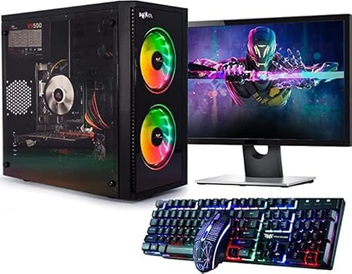 Veno Scorp Gaming PC Bundle, Intel Core i7 3rd Gen, 16GB RAM, GTX 750 4GB | 3.9GHz, 256GB SSD + 1TB HDD, Windows 11, WiFi, 22 Monitor, Nova RGB Case, 500W PSU
