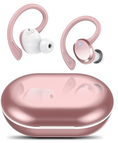 Cuffie Bluetooth Sport, 2025 Auricolari Bluetooth 5.4 con4 ENC Cancellazione Rumore Mic, 54 Ore Cuffie Wireless con Stereo Hi-Fi, Impermeabile IP7 Cuffiette, Auricolare con Ricarica Rapida USB-C