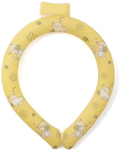 Cooling Ice Neck Ring For Heatstroke Prevention - Neck Collar For Outdoor Sports And Activities(Yellow)