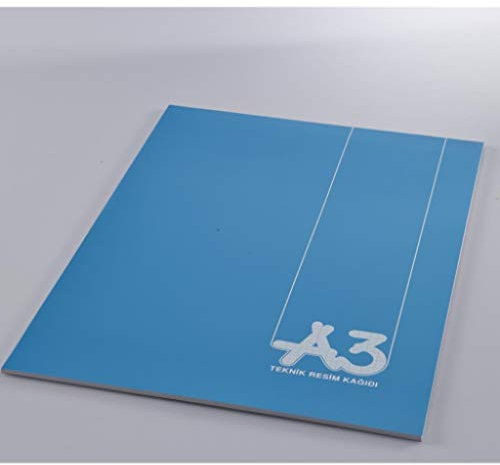 Frau Millimeter Technische Zeichenblock A3 Blau B