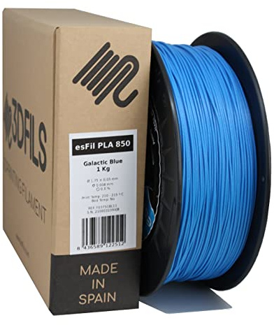 3DFILS - Filamento Glitter para impresión 3D esFil PLA MAX: 1.75 mm, 1 Kg,Galactic Blue