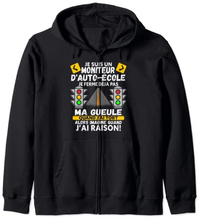 Moniteur D'Auto-Ecole Sweat à Capuche