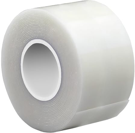 3M 4411N Cinta selladora acrílica impermeable extrema, resistente a la abrasión y a la temperatura extrema, sellado instantáneo autoadhesivo, blanco mate, pintable ((38 mm x 1,5 m))