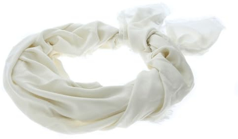 GUESS Tuch Geva Kefiah White Logo weiß
