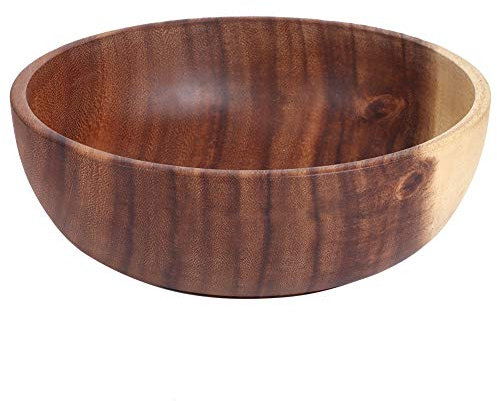 OKJHFD Vaisselle De Cuisine, Bol De Nourriture, 22x7,5 Cm Bol à Salade En Bois Récipient Alimentaire Bol De Service De Fruits Vaisselle De Cuisine