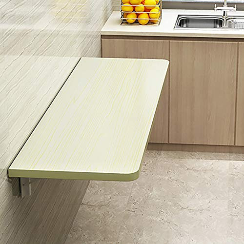 SCIAZA Kleiner schwebender Wandtisch, Klapptisch, wandmontierter Schreibtisch, klappbar, schwebender Tisch, Hängetisch, geeignet für Schlafzimmer, Badezimmer, Balkon Efficency