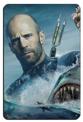 Filmposter Jason Statham Art Blechschild, Vintage, Metall, Pub, Club, Café, Bar, Zuhause, Wandkunst, Dekoration, Poster, Retro, 20 x 30 cm