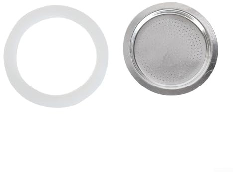 Gummidichtung, Ersatzdichtung für Kaffee, Espresso, Mokka, Herd, Töpfe, Silikongummi für Espressokanne (9 Tassen + Sieb)
