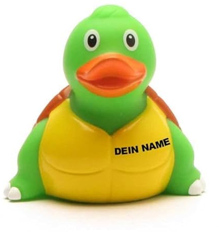 DUCKSHOP Badeenten - personalisierbar (Badeente Schildkröte)