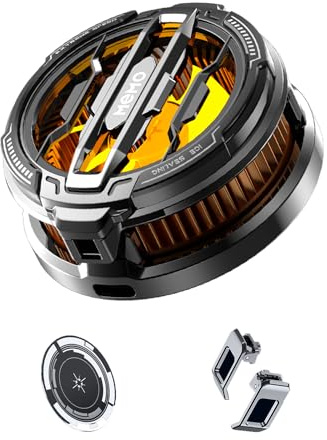 CatXQ Ventilador de refrigeración semiconductor [enfriamiento rápido y glaseado] con clip magnético y trasero para iPhone 15, S24, A15, iPad, tablet, refrigeración de teléfono para iOS, Android