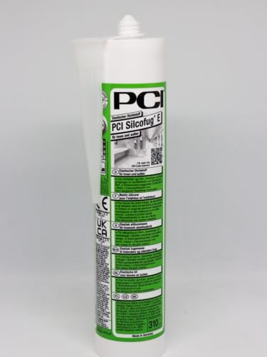 PCI Silcofug E 310 ml 47 Anthrazit Silicon Sanitärsilicon Bausilicon Silikon Bad Dusche Balkon Terrasse Wohnung Sika