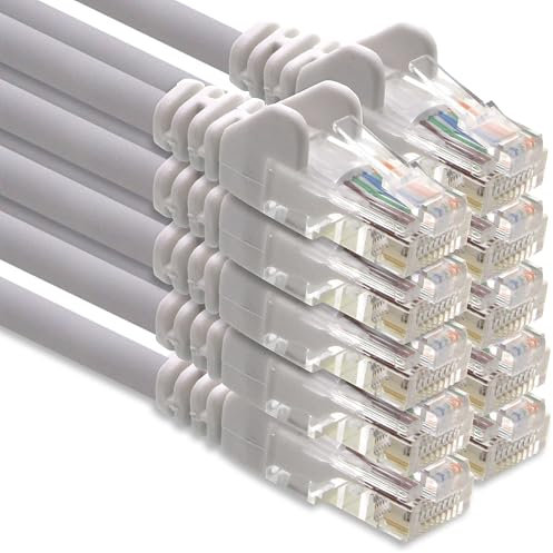 1CONN cable de red CAT-6 cable RJ45 10x 3 metros - blanco