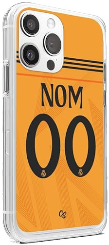 CS Coque Football du Réal Madrid Maillot Extérieur Saison 2024 2025 à Personnaliser Non Numéro Joueur de Football Contour Souple pour iPhone 13