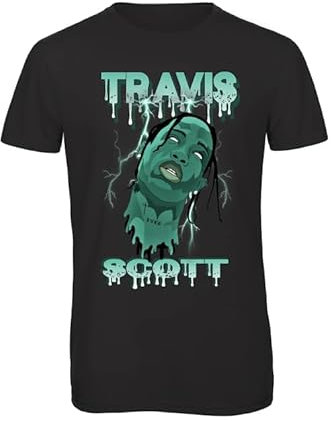 Bughyprint Tshirt Maglia Maglietta Uomo Donna Bambino Moda Outfit Rap Rapper Travis Scott 2, M