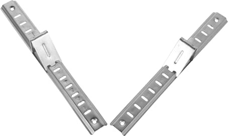 Alipis 2piezas Rejilla De Refrigerador De Acero Inoxidable Soporte Para Estante De Cocina Con Hebillas De Repuesto y Tornillos Para Organización De Alimentos Frigorífico