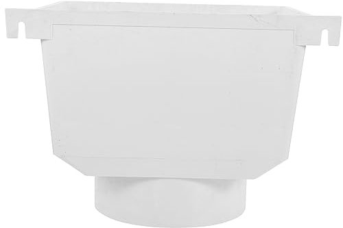 HOMSFOU kit grondaia per capannone connettore deviatore per grondaia acqua piovana scarico esterno tubo barili di pioggia barile della grondaia della pioggia pvc bianca