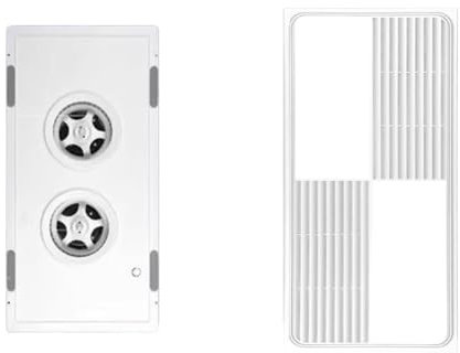 CFY652 Extractor de Baño Ventilador de Techo Integrado for baño, Cocina, iluminación de baño, Extractor 2 en 1, 30 × 60 cm Ventilador Baño