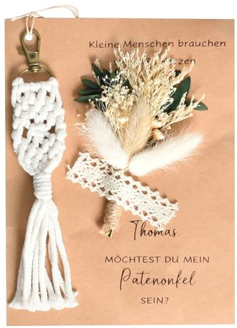 Rieoany Taufkarte, Willst Du Mein Patenonkel Werden, Glückwunschkarten zur Taufe, Karte Dankeschön, Taufgeschenke für Mädchen Jungen, Kreative Geschenke